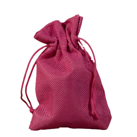 Jute kadozakje Fuchsia - Kadopapier.net