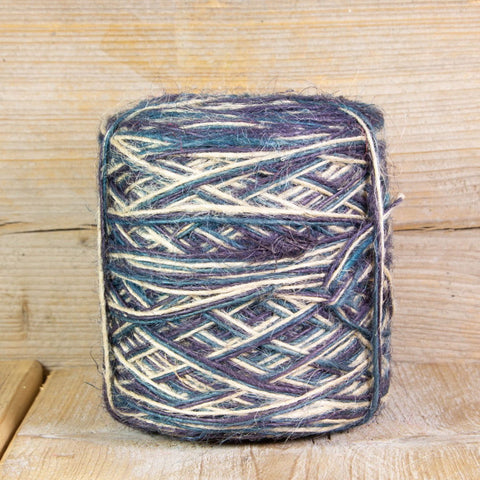 Jute touw tricolor Blauw - Kadopapier.net