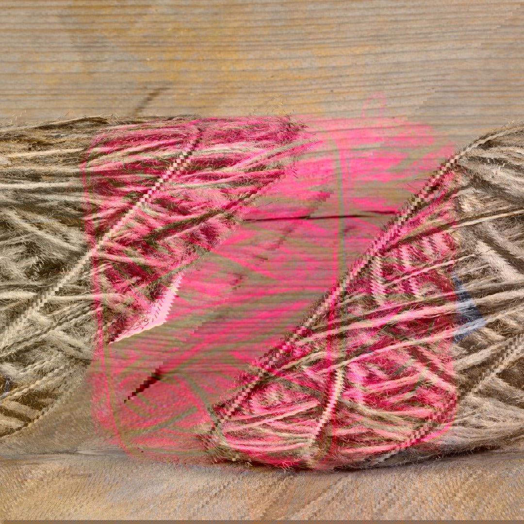 Jute touw tricolor Fuchsia - Kadopapier.net
