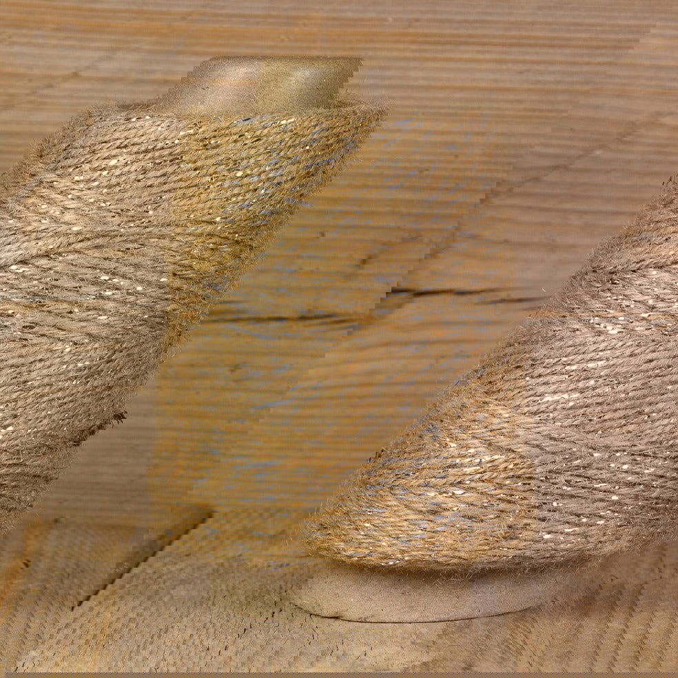 Jutetouw Hoogglans Zilverdraad - Kadopapier.net