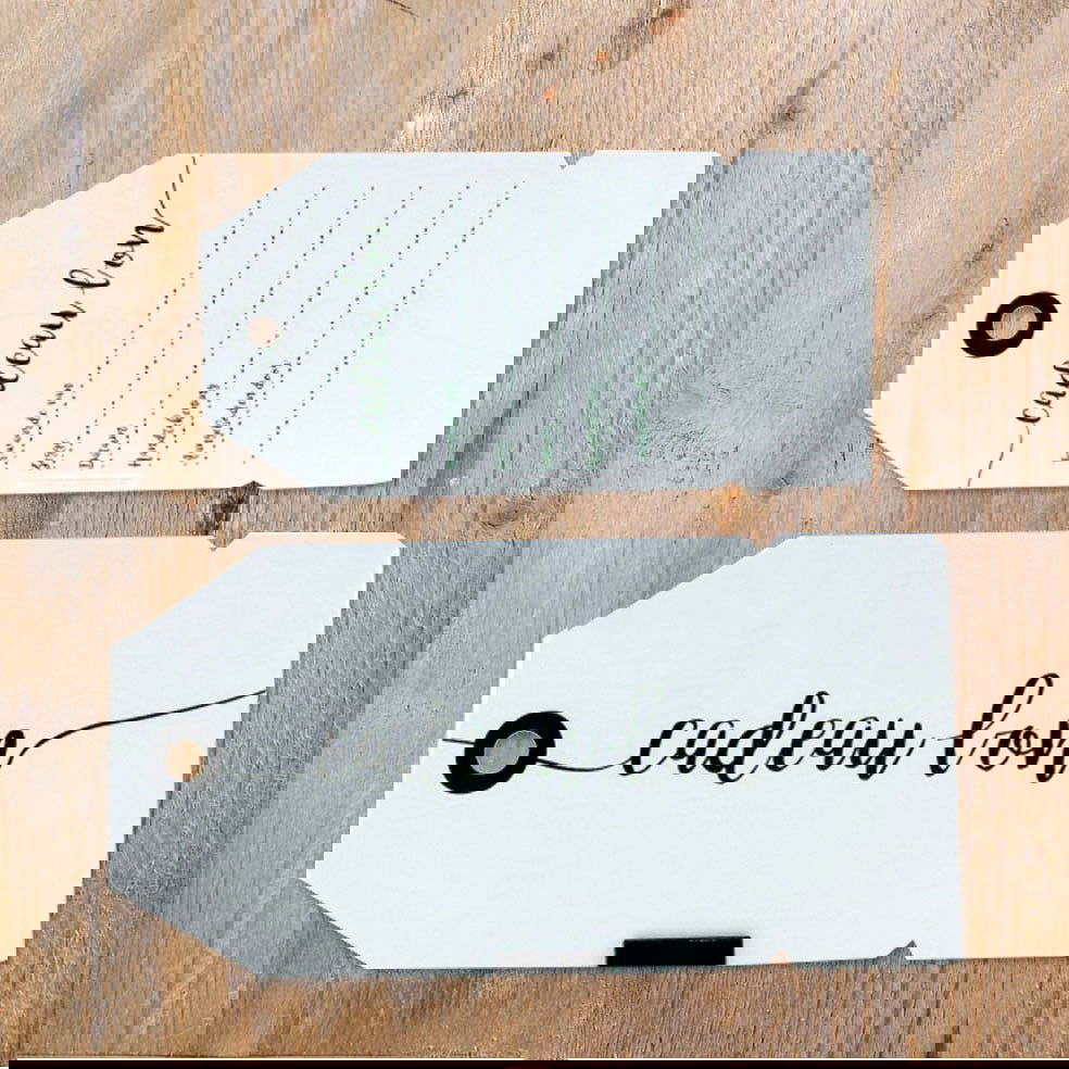 Kadobon Label Wit - Kadopapier.net