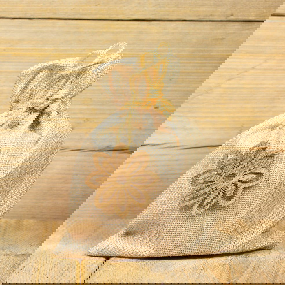 Kadohanger Bloem Naturel - Kadopapier.net