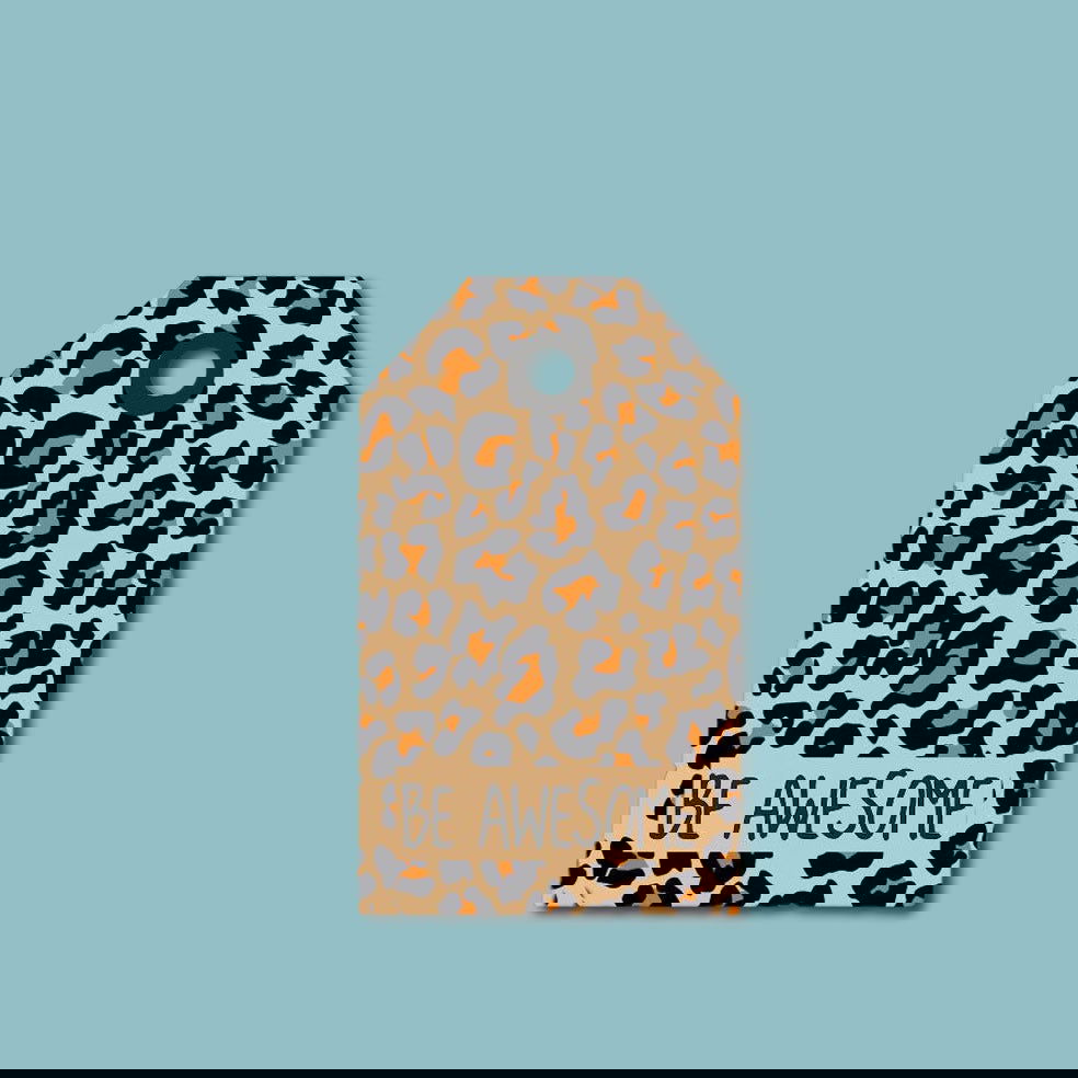 Kadokaartje Panter Awesome - Kadopapier.net