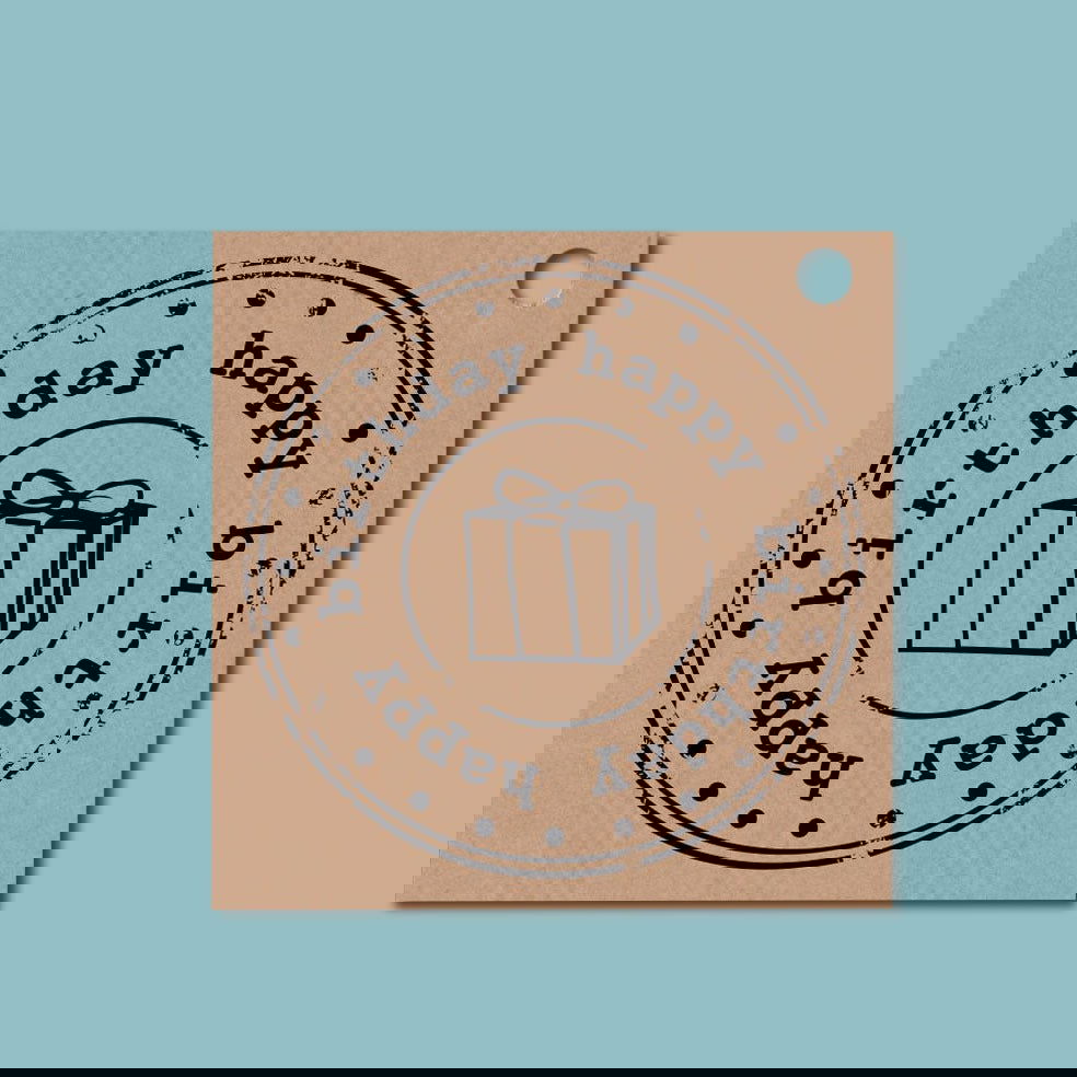 Kadokaartje Vintage HB - Kadopapier.net