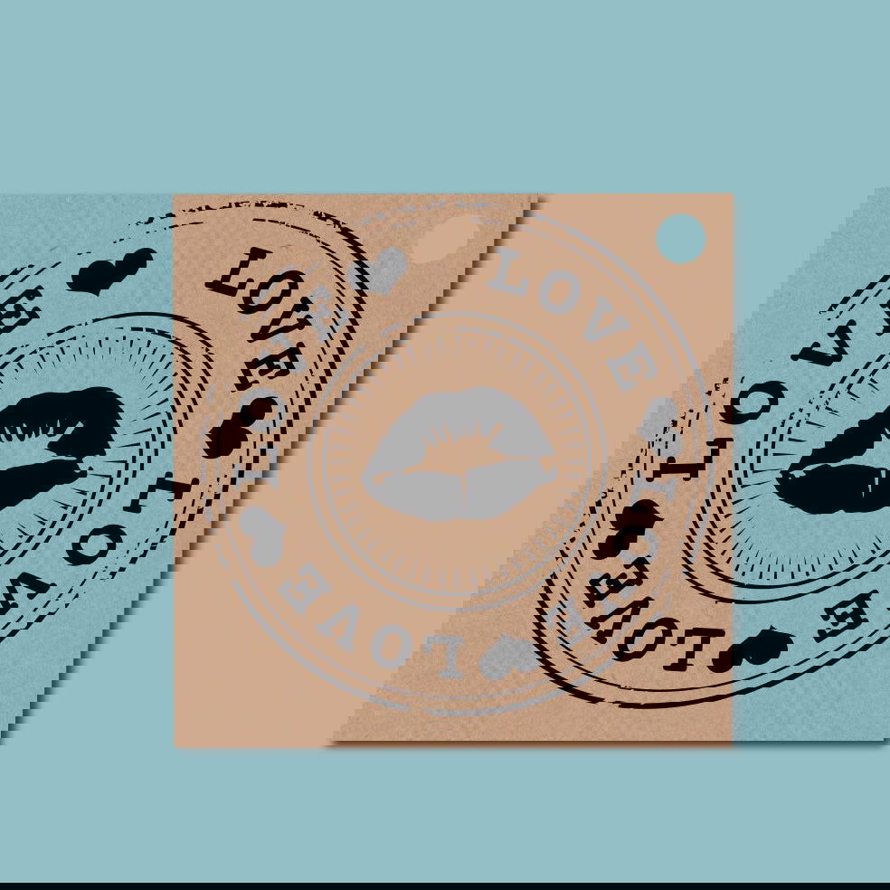 Kadokaartje Vintage Love - Kadopapier.net