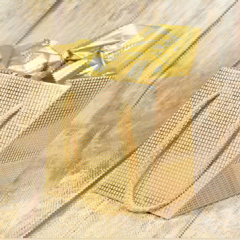 Kadotas Grid Goud - Kadopapier.net