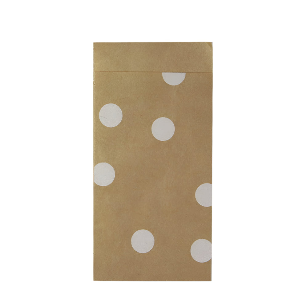 Kadozakje Eco Stip Wit - Kadopapier.net