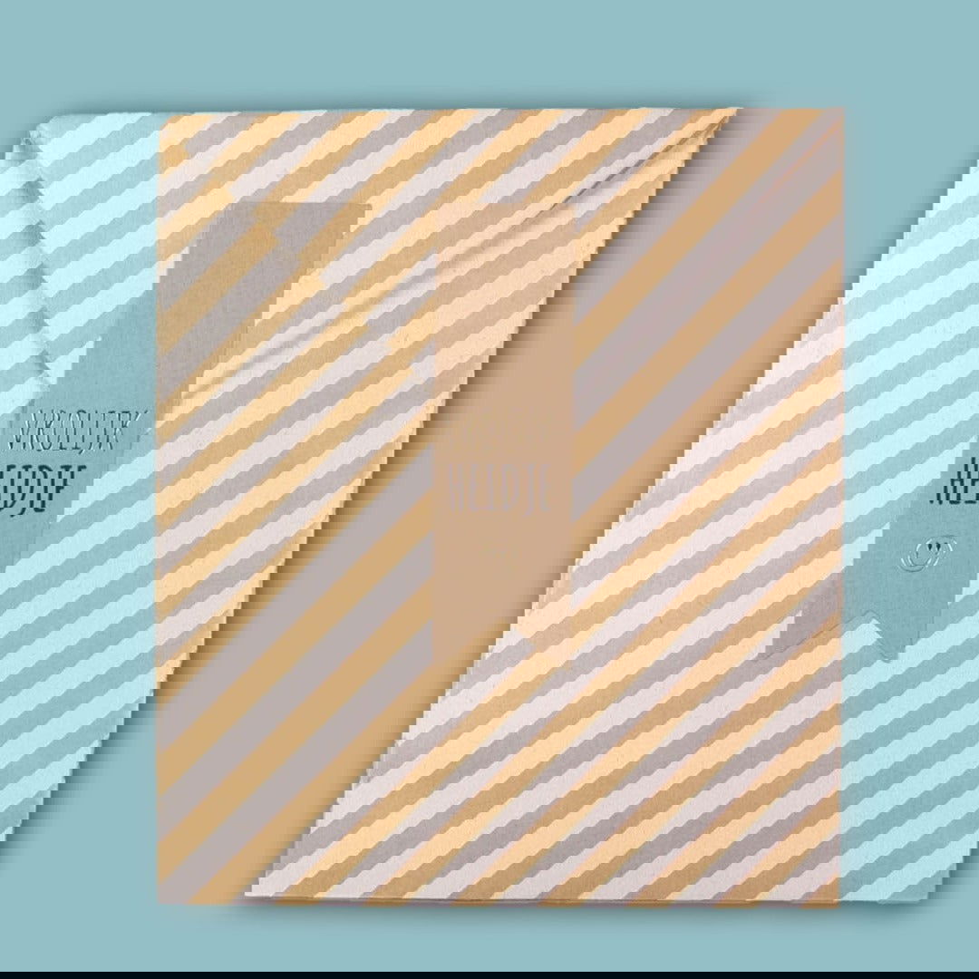 Kadozakje Eco Streep Wit - Kadopapier.net