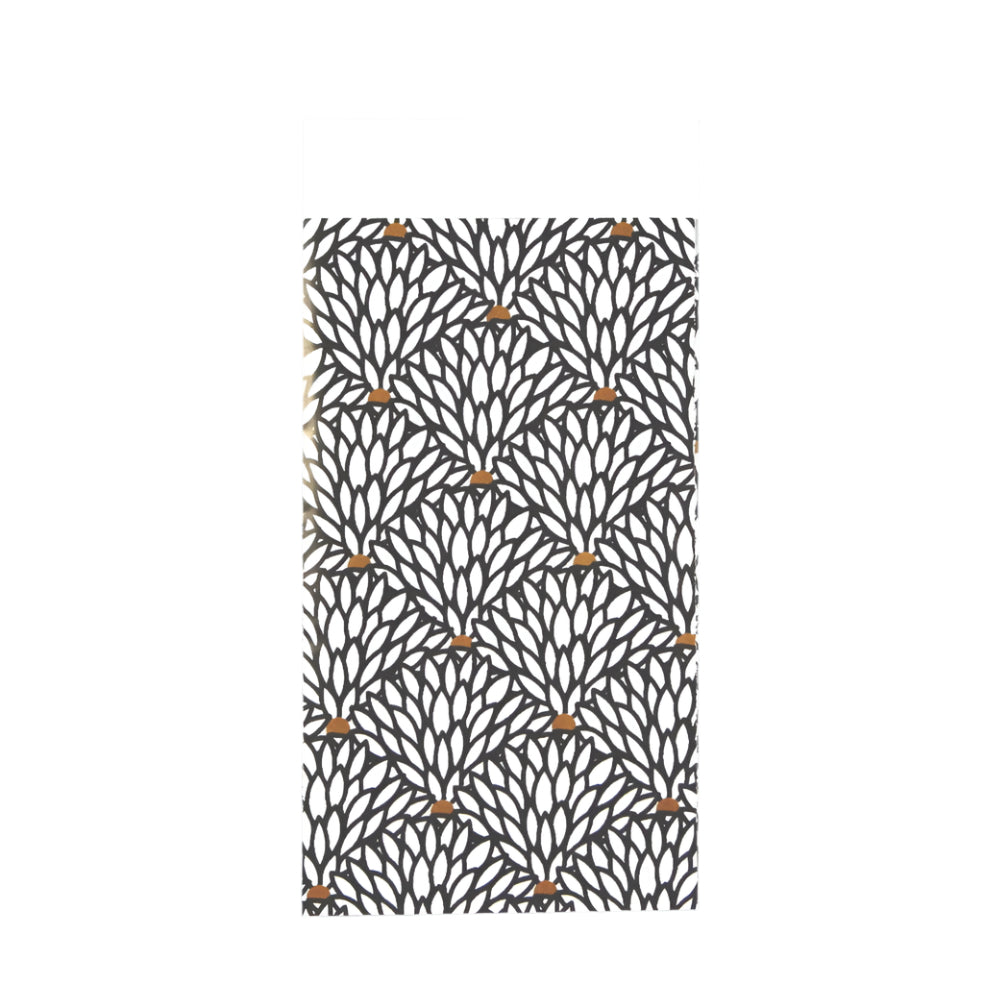 Kadozakje Fantasiemotief Zwart Goud - Kadopapier.net