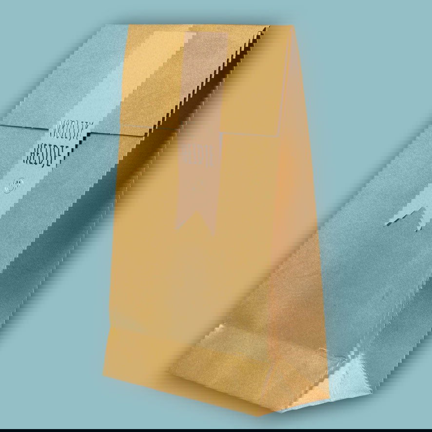 Kadozakje Kraft Goud - Kadopapier.net