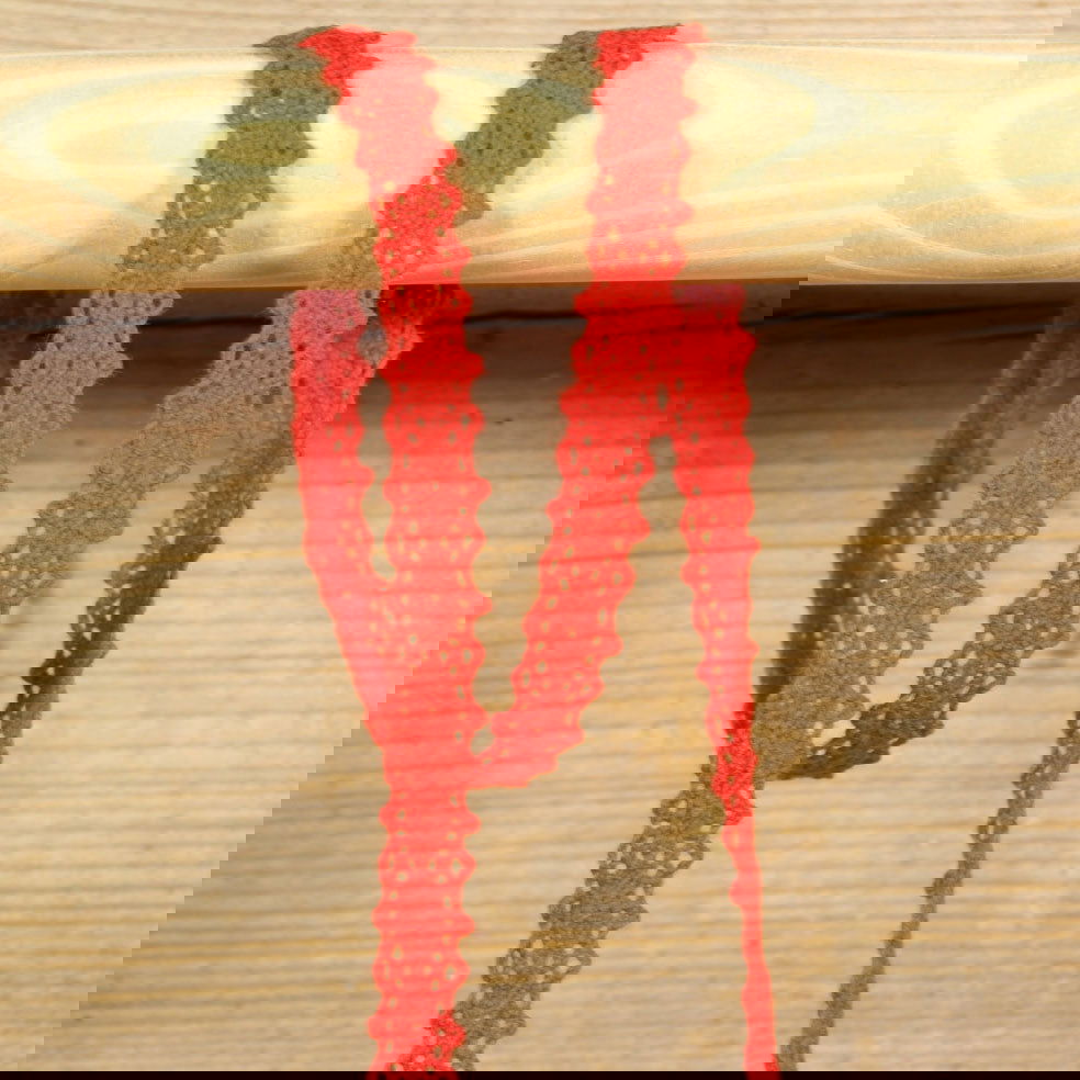 Kanten Kadolint Rood - Kadopapier.net