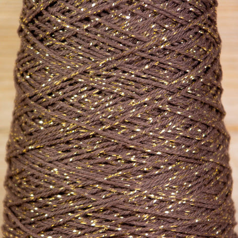 Katoentouw Bruin - Goud - Kadopapier.net