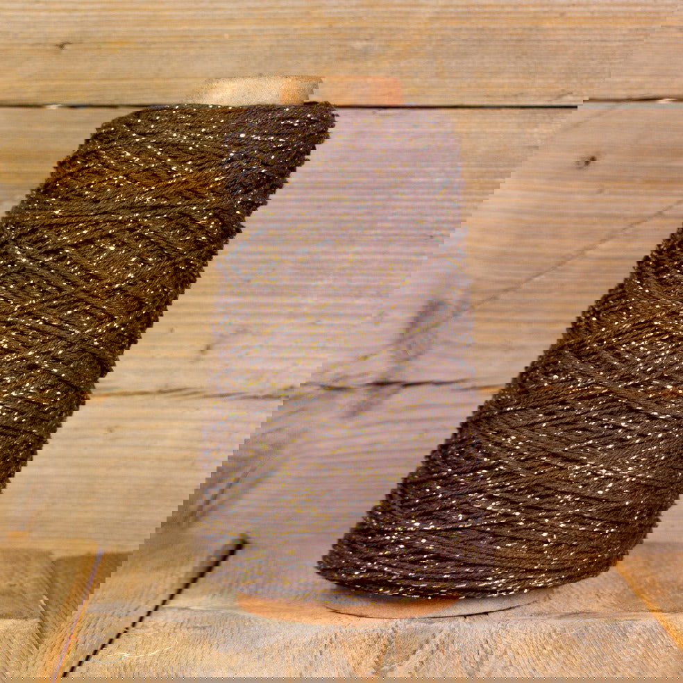 Katoentouw Bruin - Goud - Kadopapier.net