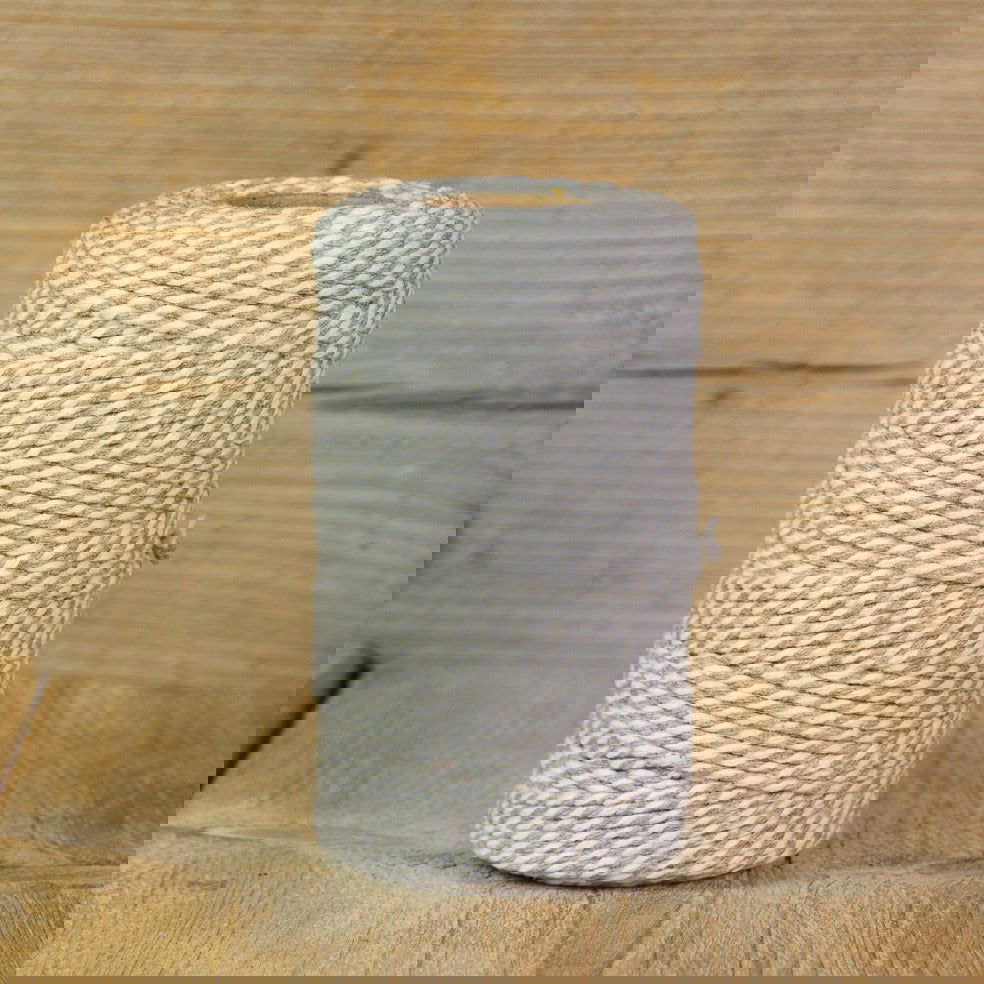 Katoentouw Grijs - Wit - Kadopapier.net