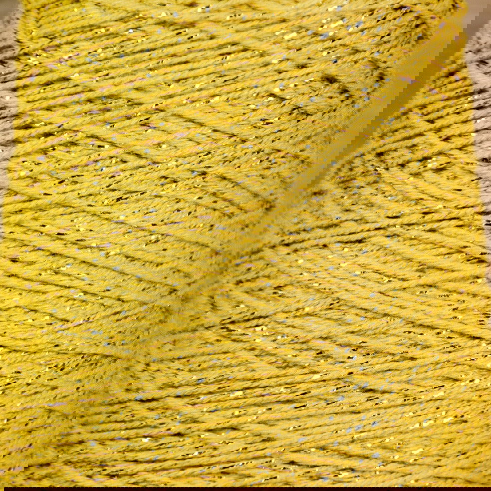 Katoentouw Oker - Goud - Kadopapier.net