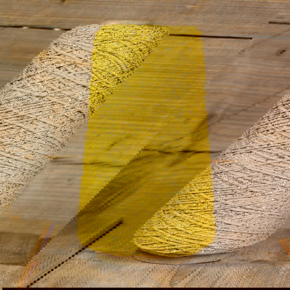 Katoentouw Oker - Goud - Kadopapier.net