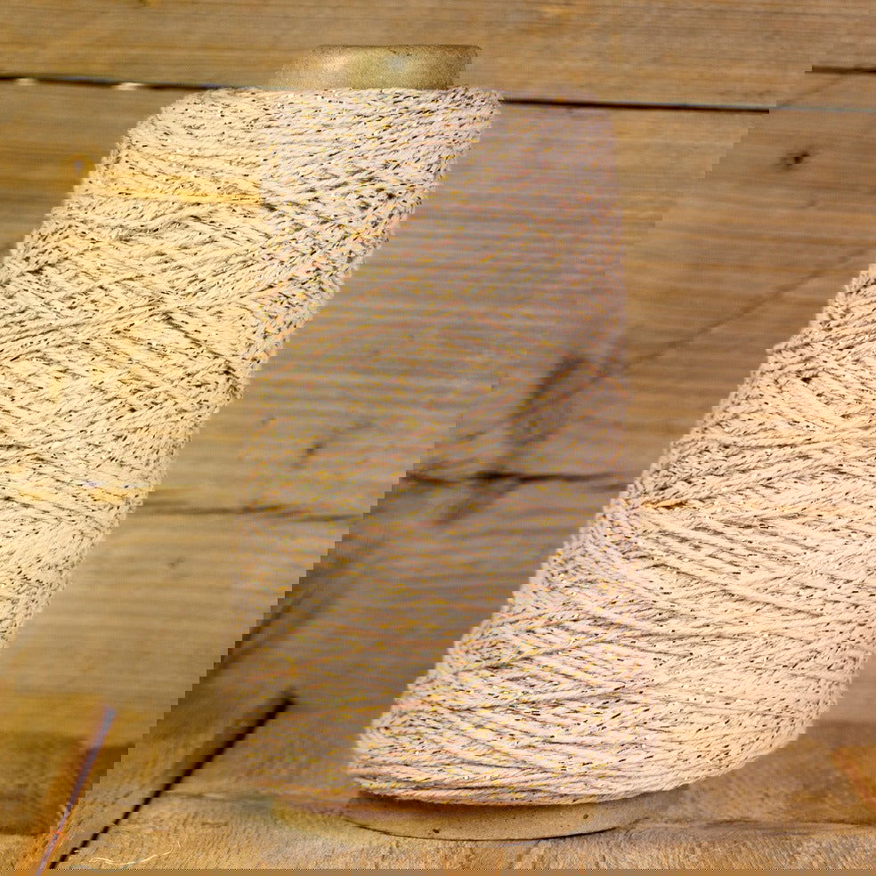 Katoentouw Roze - Goud - Kadopapier.net