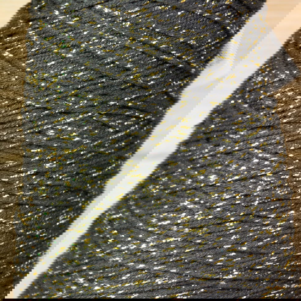 Katoentouw Zwart - Goud - Kadopapier.net