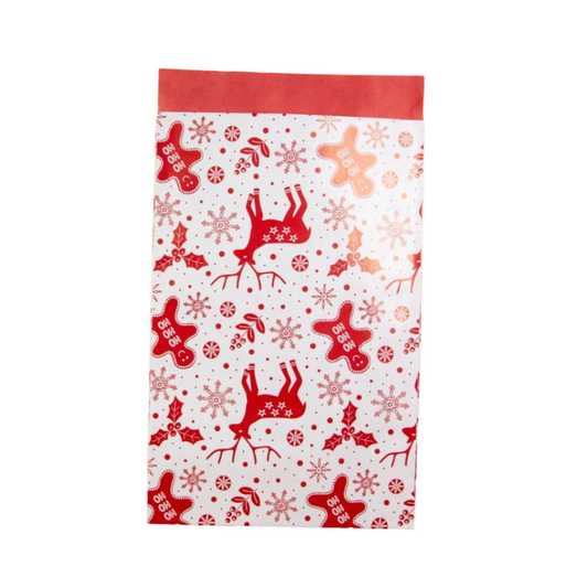 Gift bag Christmas Reindeer Red – 200 gift bags – 12x19, 17.5x25, 21x30 cm
