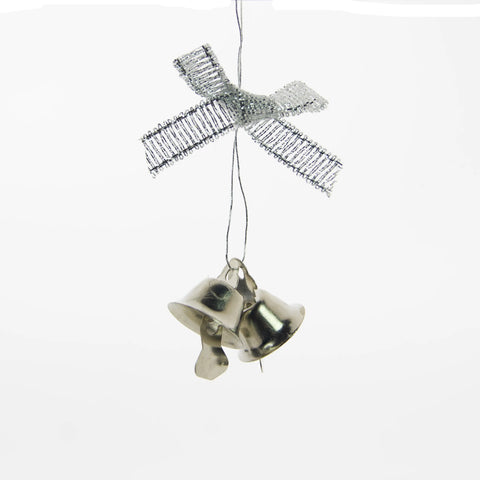 Silver Christmas Bells > 10mm | 100 Pieces