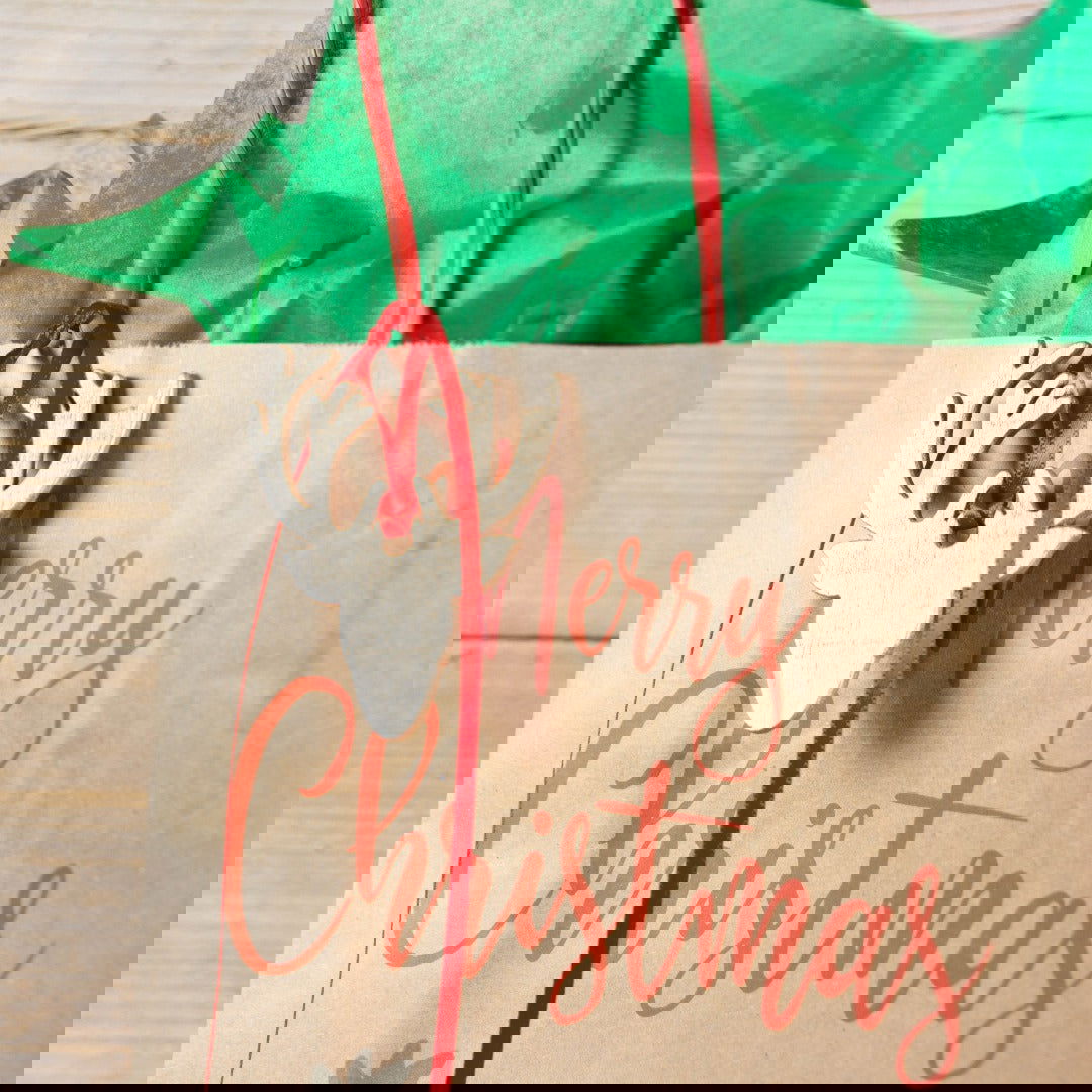 Kerstdraagtas Drive - Kadopapier.net