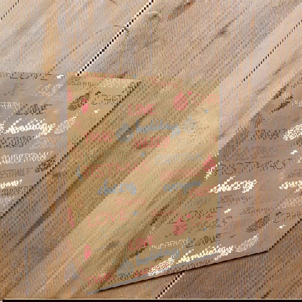 Kerstdraagtas Message - Kadopapier.net