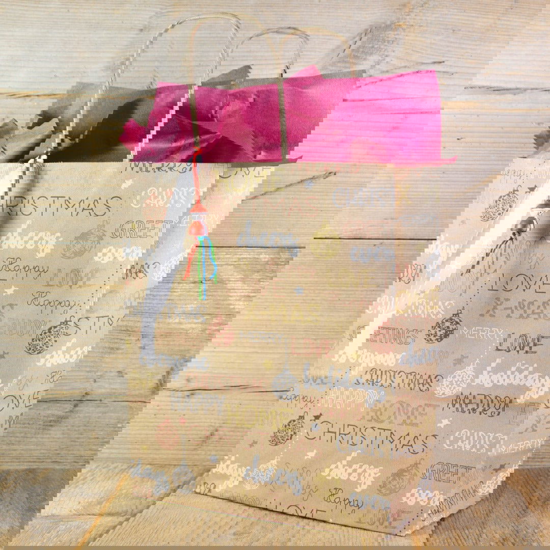 Kerstdraagtas Message - Kadopapier.net