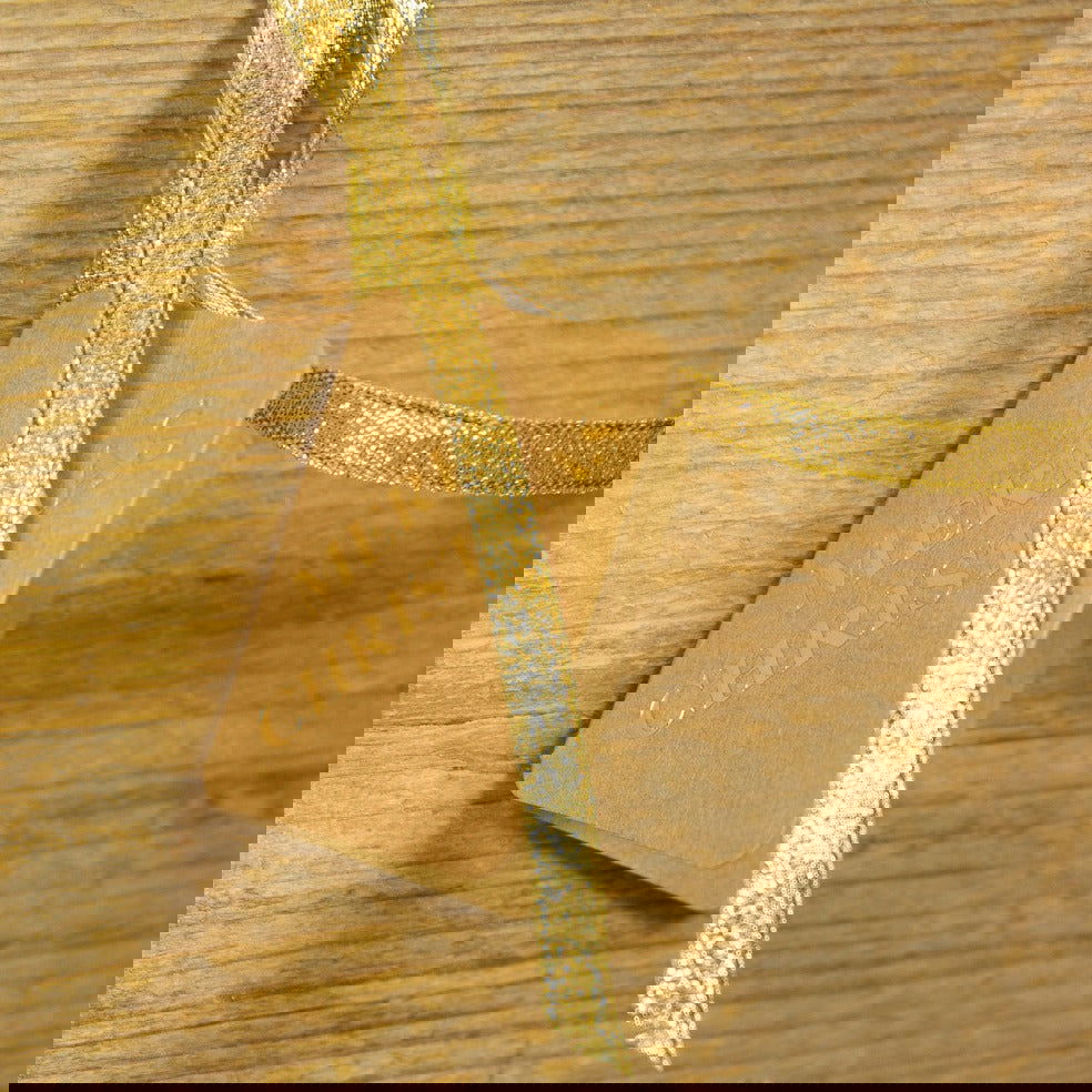 Kerstlabel Booklet Goud - Kadopapier.net