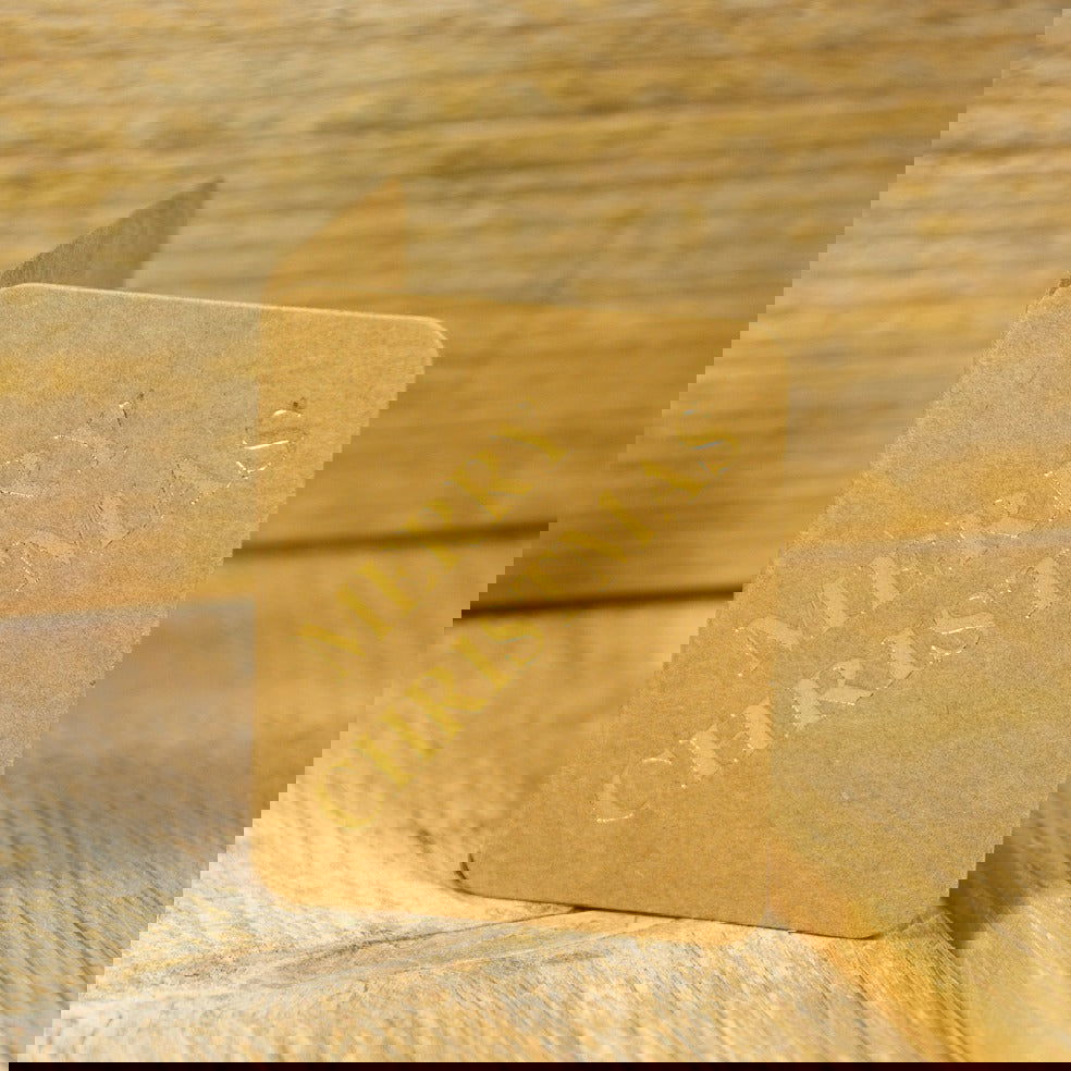 Kerstlabel Booklet Goud - Kadopapier.net