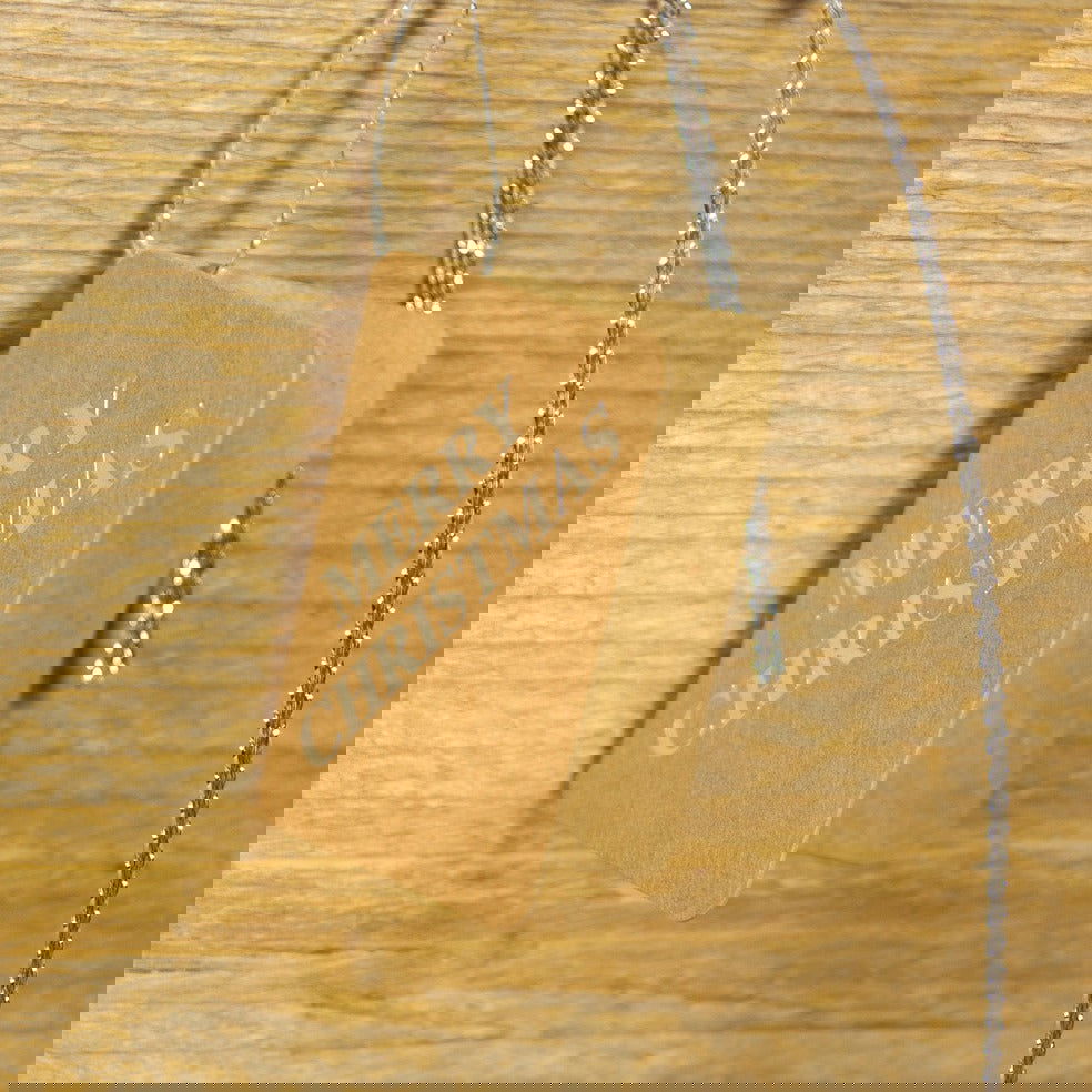 Kerstlabel Booklet Zilver - Kadopapier.net