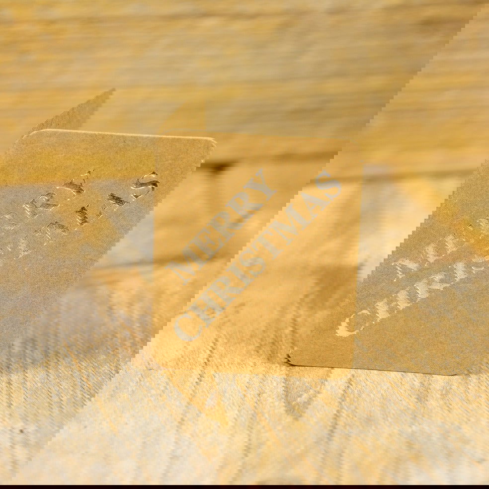 Kerstlabel Booklet Zilver - Kadopapier.net