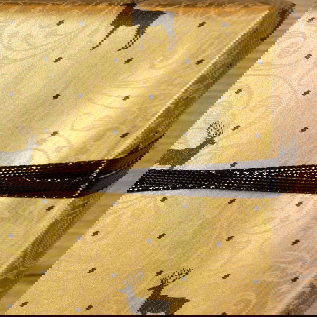 Kerstpapier Reindeer du Monde Goud - Kadopapier.net