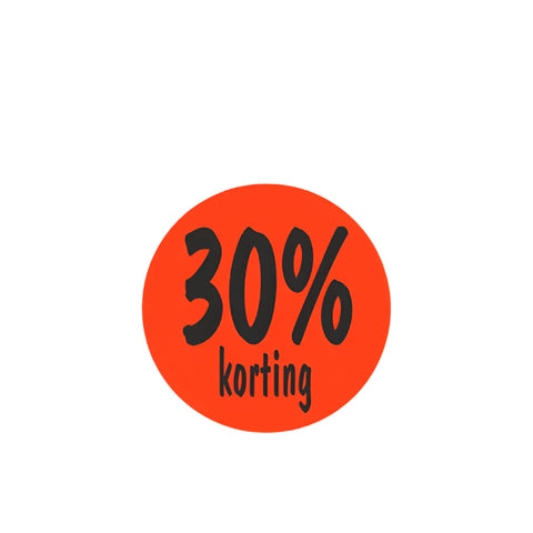 Korting Sticker 30% - Kadopapier.net