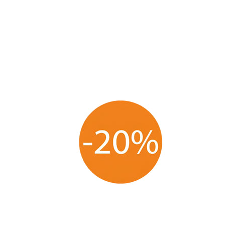 Korting sticker Mini -20% - Kadopapier.net