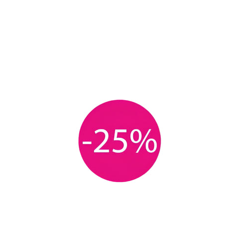 Korting sticker Mini -25% - Kadopapier.net