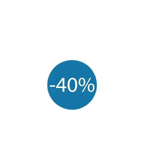 Korting sticker Mini -40% - Kadopapier.net