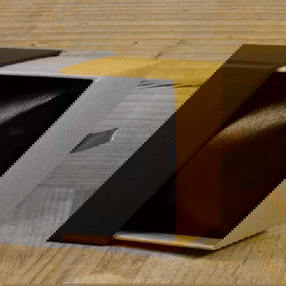 Horloge - Armband doos Zwart/Kraft - Kadopapier.net