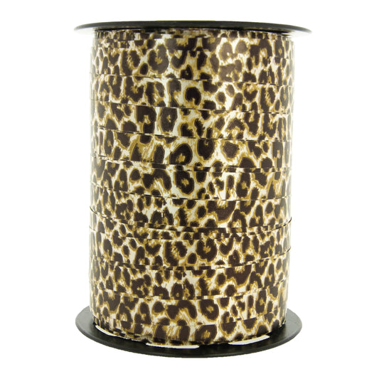 Curling ribbon Panther print > 10 mm x 225 meters