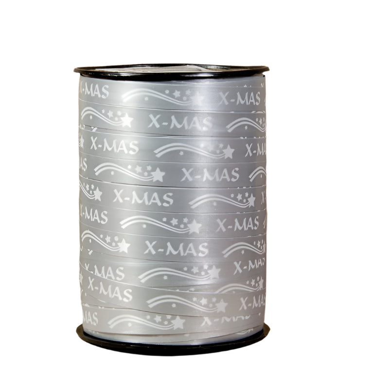 Krullint X-Mas Zilver - Kadopapier.net