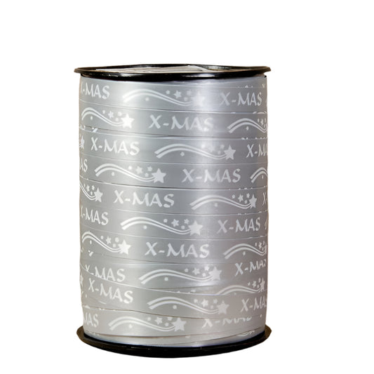 Krullint X-Mas Zilver - Kadopapier.net