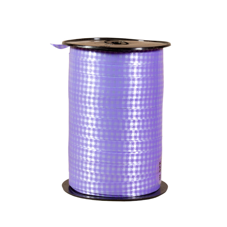 Krullint met Ruitjes Paars - Kadopapier.net