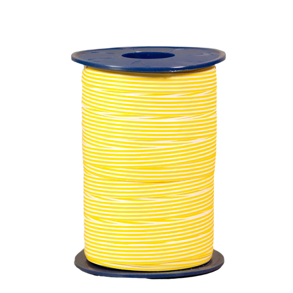 Krullint met Streep Geel - Kadopapier.net