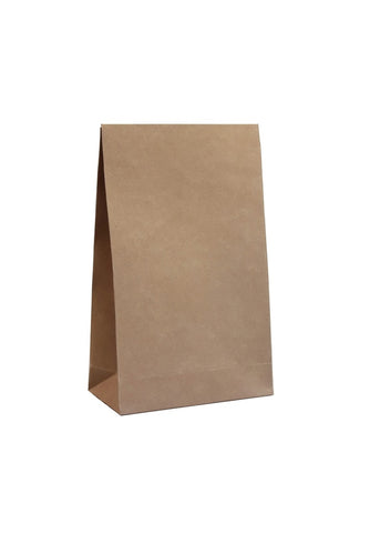 Gift Bag Kraft / Gold - Luxury Brown Gift Bags with Block Bottom