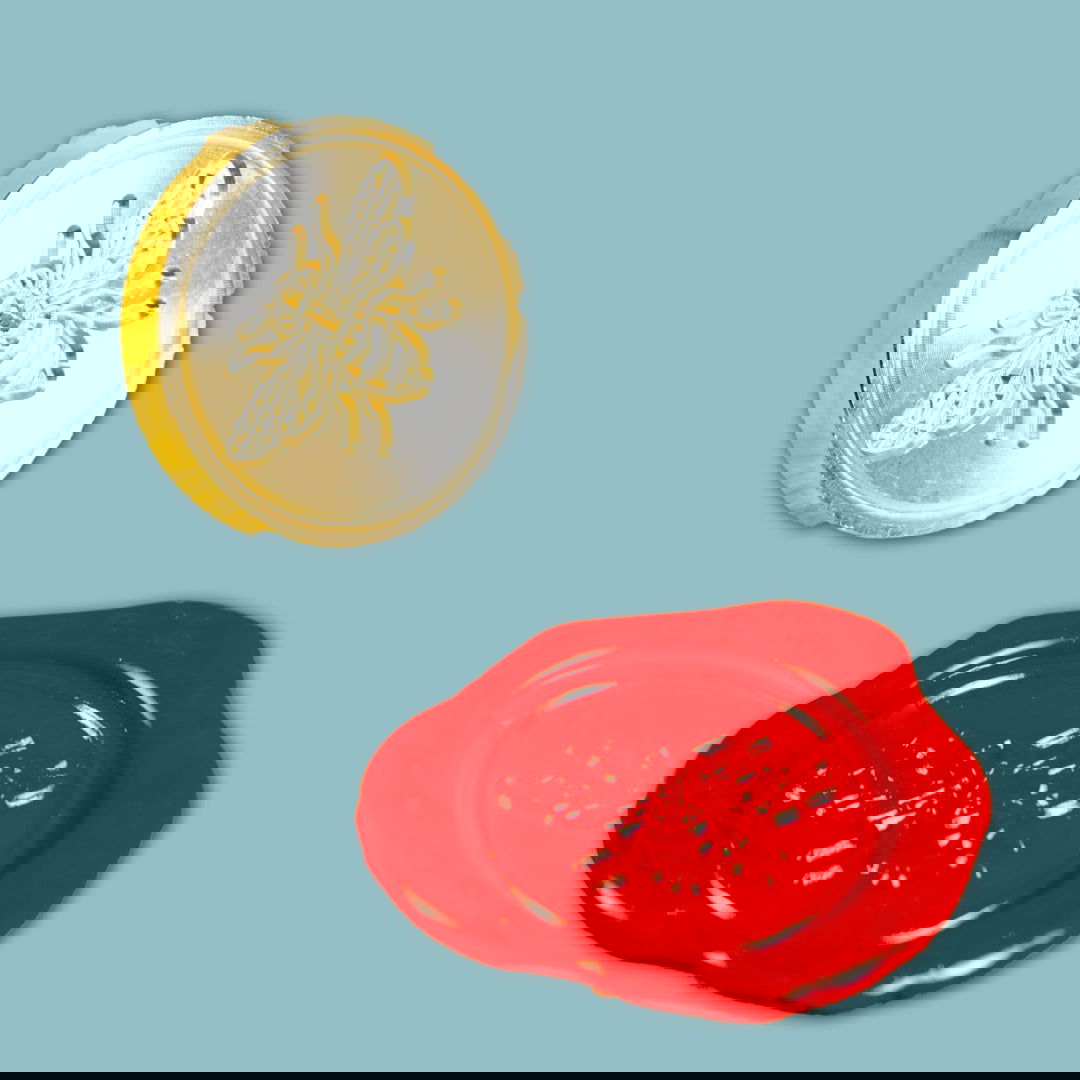 Lakstempel Bij - Kadopapier.net