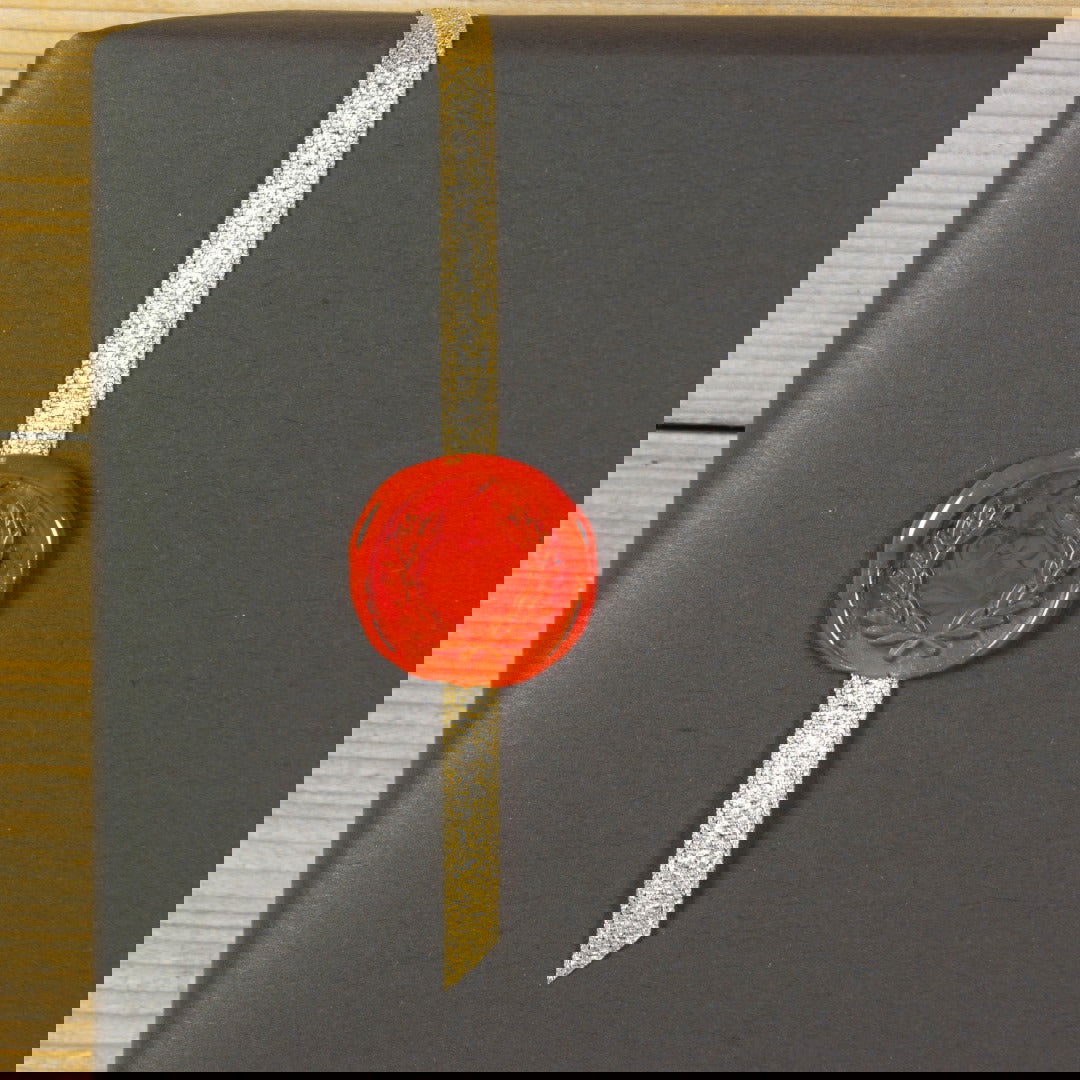 Lakstempel Lauwerkrans - Kadopapier.net