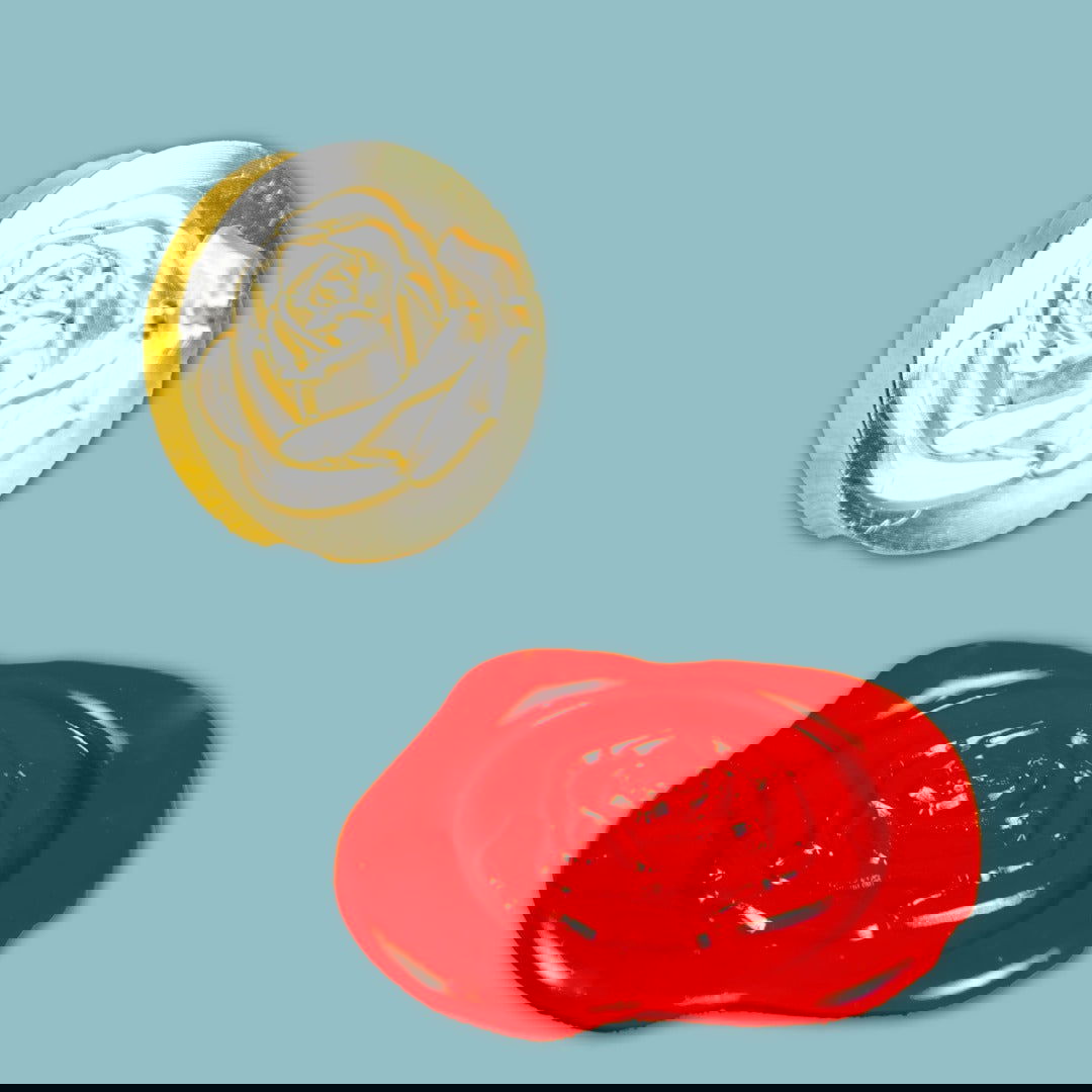 Lakstempel Roos - Kadopapier.net