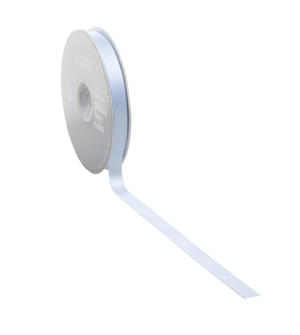 Lichtblauw Satijnlint 3-38mm/25-50m - Kadopapier.net