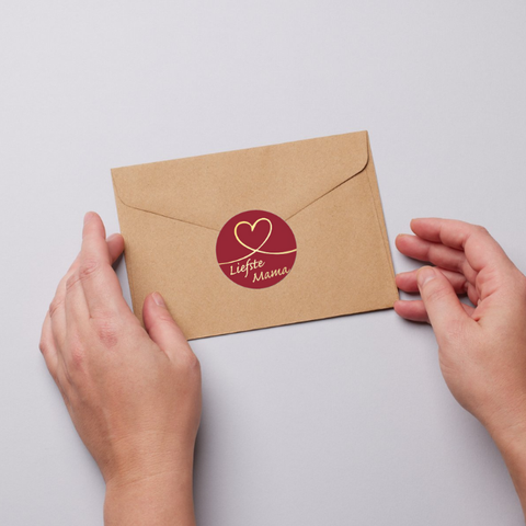 Old-School-Muttertag -Aufkleber-Etikett-