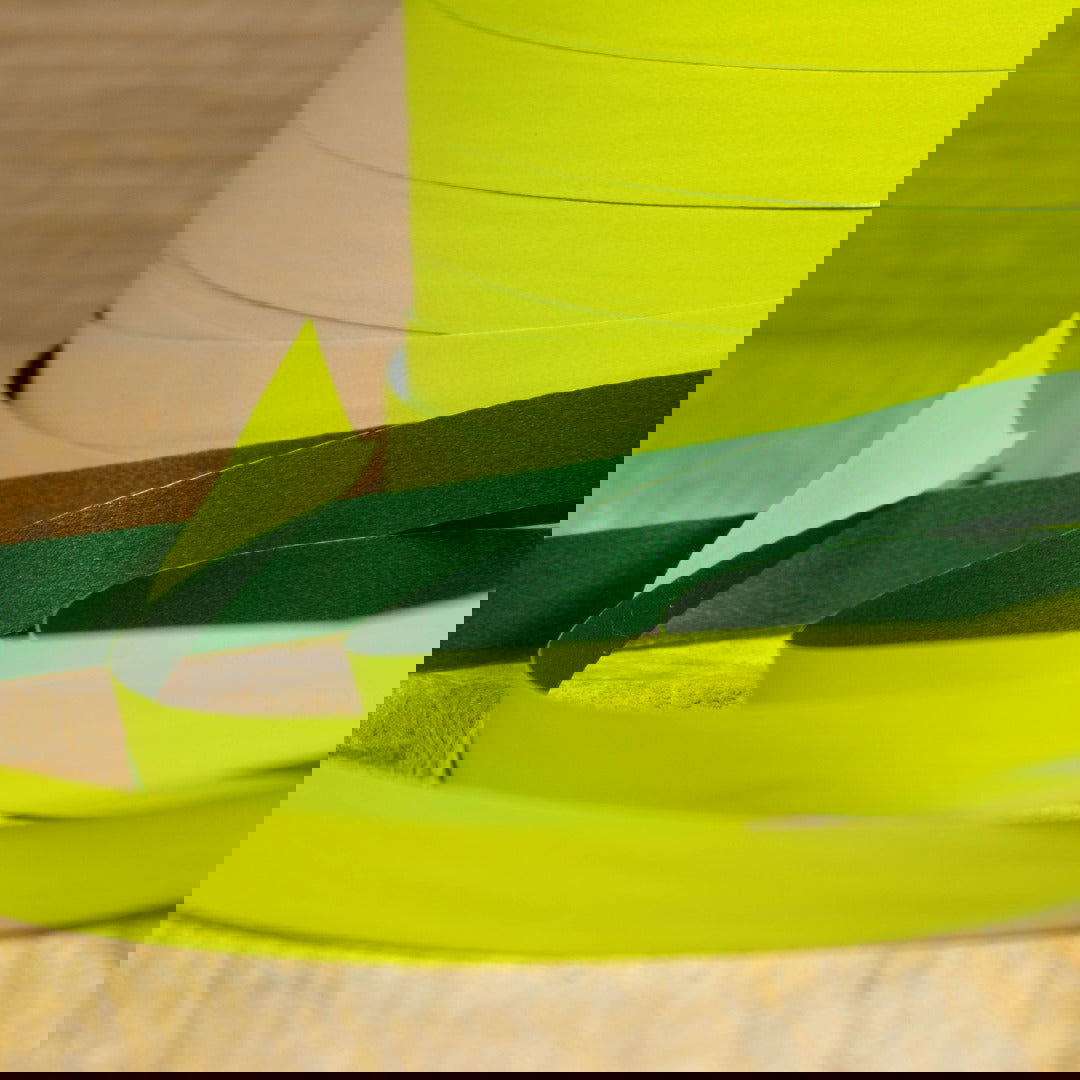 Mat krullint Lime Donkergroen - Kadopapier.net