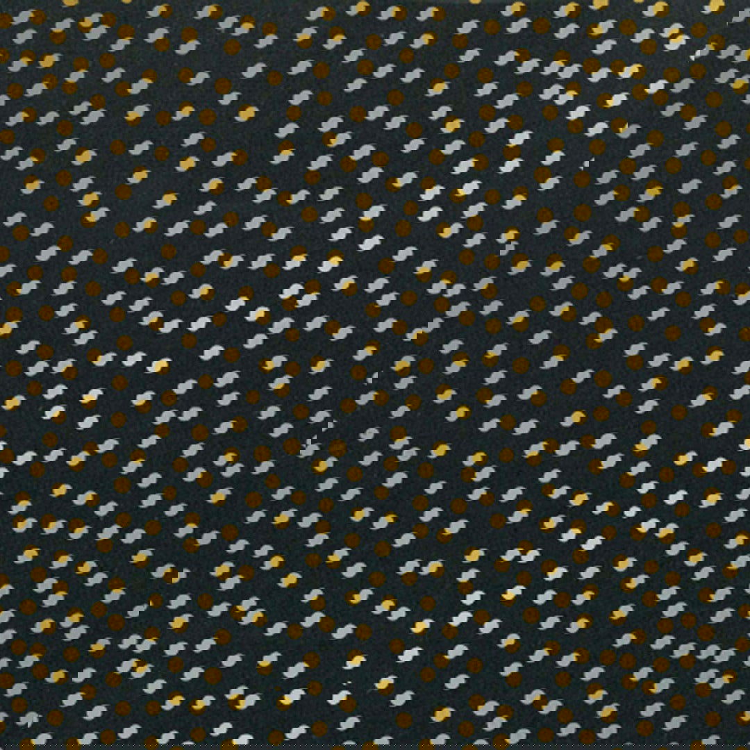 Matzwart Inpakpapier Confetti Dots Goud - Kadopapier.net